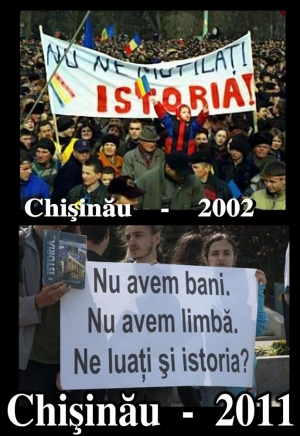 Istoria Romanilor aruncata sub pres de urmasii &ldquo;democratici&rdquo; ai lui Voronin