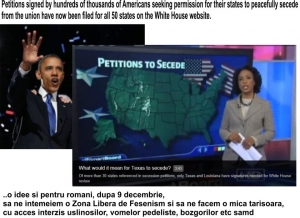 Stirea Zilei la nivel mondial:... USA se destrama??! Hussein Obama ramane fara tara? 