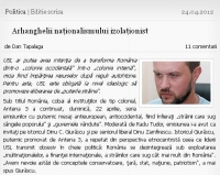 "Arhanghelii naţionalismului izolaţionist - Dan Tapalaga"