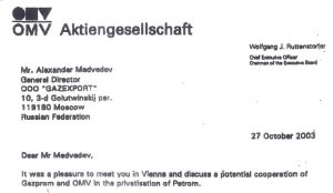 Facts OMV-GAZPROM vs PETROM 