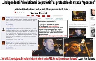 Independentii "rivolutionari de profesie" si protestele de strada "spontane"