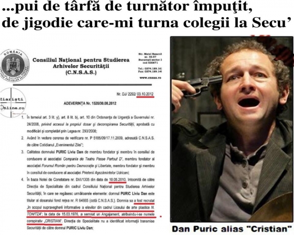 Dan Puric, o javra ordinara...