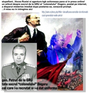 Derusificarea Serviciilor de Informatii. Cazul generalului Vasile Petrut de la GRU, tata socrul &ldquo;colonelului&rdquo; Dogaru