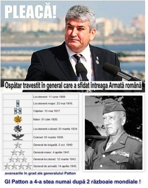 Raport militar devastator despre ospătarul izmană Gabriel Oprea...