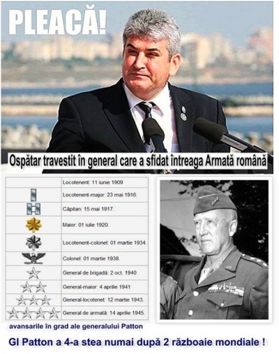 Raport militar devastator despre ospătarul izmană Gabriel Oprea...