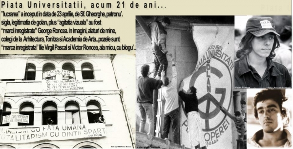 Piata Universitatii, acum 22 de ani ...