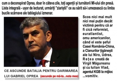 Oprea, Nașul lui Ponta, fostul ospătar devenit &rdquo;euratlantist&rdquo;...r&acirc;d și curcile moarte &icirc;n coteț ptiu...