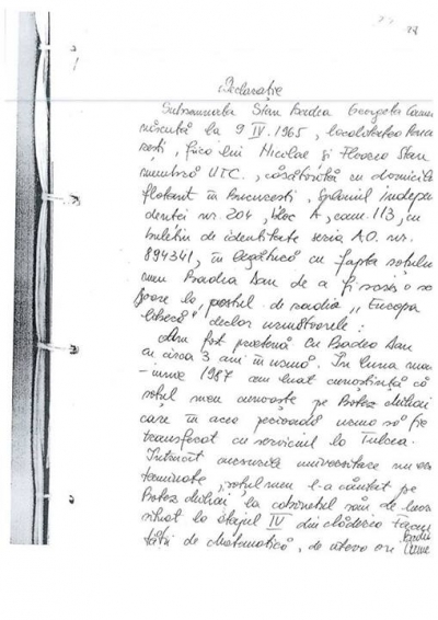 File din Dosarul Abjectiei, Dosarul sobolanilor turnatori Badea