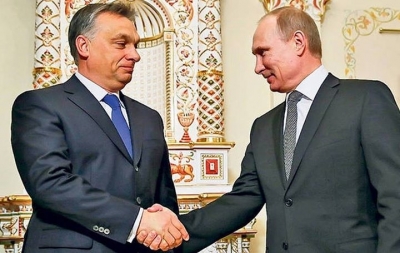 M&acirc;ine Putin vine la Budapesta pentru a-i schimba scutecele lui Viktor Orban, fiul său coprospiritual
